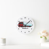 Horloge Ronde Illustration de camion roumain (Maison)