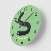 Horloge Ronde Illustration de dessin mignon millipede (Angle)