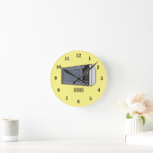 Horloge Ronde Illustration de dessin sur micro-ondes (Maison)