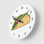 Horloge Ronde Illustration de dessin sur Taco (Angle)