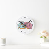 Horloge Ronde Illustration de Donut (Maison)