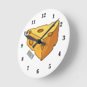 Horloge Ronde Illustration de fromage (Angle)