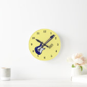 Horloge Ronde Illustration de guitare électrique (Maison)