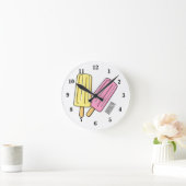 Horloge Ronde Illustration de Ice pop (Maison)