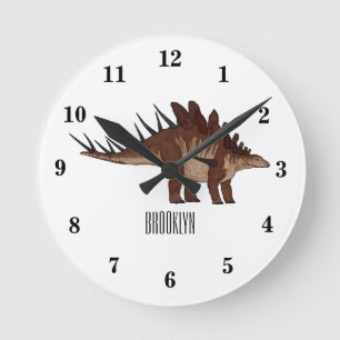 Horloge Ronde Illustration de Kentrosaurus