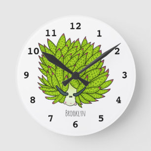 Horloge Ronde Illustration de la feuille de limon