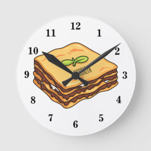 Horloge Ronde Illustration de Lasagna