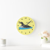 Horloge Ronde Illustration de Loon bird (Maison)