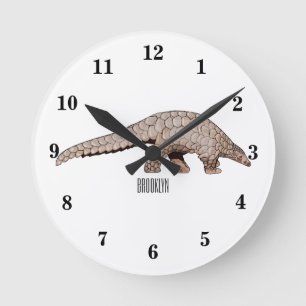 Horloge Ronde Illustration de Pangolin