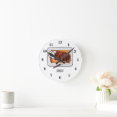 Horloge Ronde Illustration de poitrine de dinde rôtie (Maison)