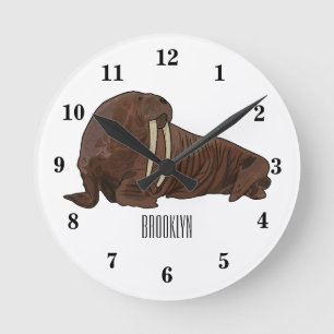 Horloge Ronde Illustration de Walrus