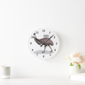 Horloge Ronde Illustration d'Emu bird (Maison)