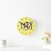 Horloge Ronde Illustration des outils de menuiserie (Maison)