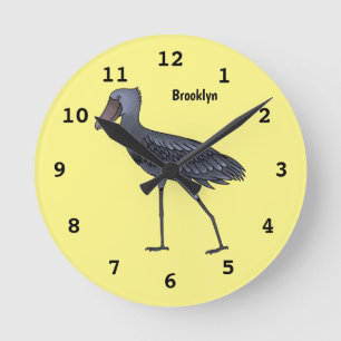Horloge Ronde Illustration d'oiseau de cordonnier