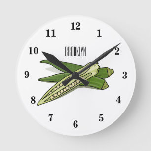 Horloge Ronde Illustration d'Okra