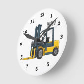 Horloge Ronde Illustration du chariot élévateur (Angle)