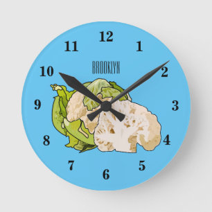 Horloge Ronde Illustration du chou-fleur