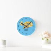 Horloge Ronde Illustration du serpent python birman (Maison)