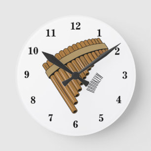 Horloge Ronde Illustration Pan flûte / panpipes