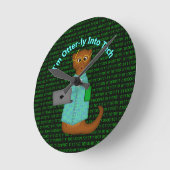 Horloge Ronde I'm Otter-ly (Angle)