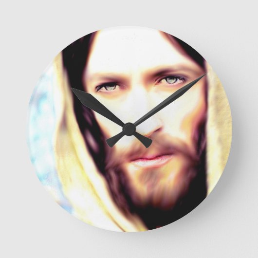 Horloge Ronde Image de Jésus (Recto)