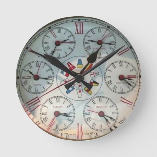 Horloge Ronde Image de l'horloge mondiale pour l'horloge ronde ( (Recto)