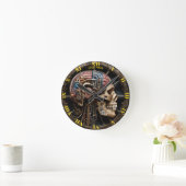 Horloge Ronde Imaginaire Cute Steampunk Open Cerveau (Maison)