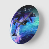 Horloge Ronde Imaginaire dauphin (Angle)