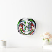 Horloge Ronde Impression Abstrait Face Hakuna Matata (Maison)
