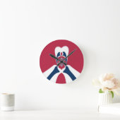 Horloge Ronde Impression Abstraite E.T. (Maison)