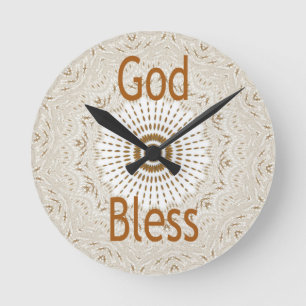 Horloge Ronde Impression d'art de motif africain traditionnel