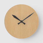 Horloge Ronde Impression numérique en bois Brown clair (Recto)