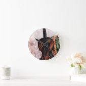Horloge Ronde impressionism musical instrument Fiddle violin (Maison)