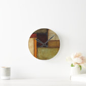 Horloge Ronde Impressionniste d'automne par Jennifer Goldberger (Maison)