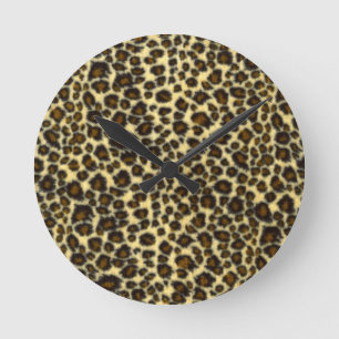 Horloge Ronde Imprimé léopard
