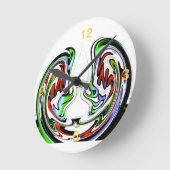 Horloge Ronde Imprimer Hakuna Matata Whirl Art Extraordinaire (Angle)