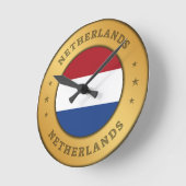 Horloge Ronde Indicateur Pays-Bas (Angle)