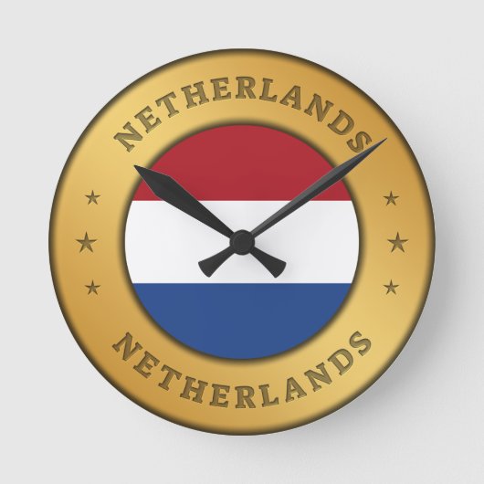 Horloge Ronde Indicateur Pays-Bas (Recto)