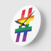 Horloge Ronde Indicateur Rainbow (Angle)