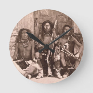 Horloge Ronde Indiens de Spokane, 1861 (photo de b/w)