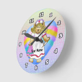 Horloge Ronde Infirmière Betsy Bear (Angle)