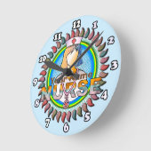 Horloge Ronde infirmière cool (Angle)