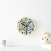 Horloge Ronde Infirmière d'Alaska Caducée (Maison)