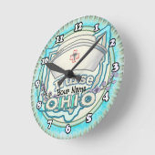 Horloge Ronde Infirmière de l'Ohio (Angle)