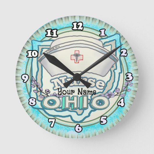 Horloge Ronde Infirmière de l'Ohio (Recto)