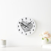 Horloge Ronde Infirmière de nuit Grey Heart (Maison)