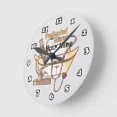 Horloge Ronde Infirmière dédiée cool (Angle)