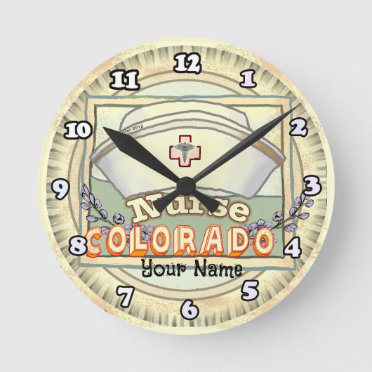 Horloge Ronde Infirmière du Colorado (Recto)