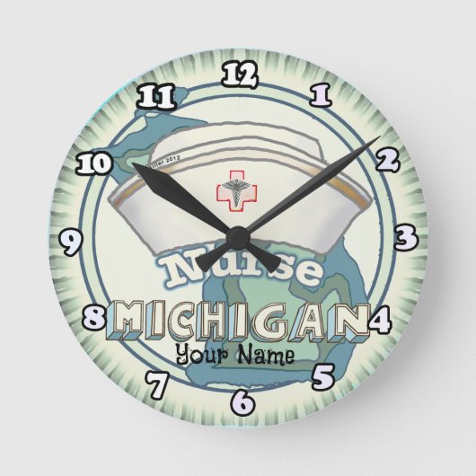 Horloge Ronde Infirmière du Michigan (Recto)
