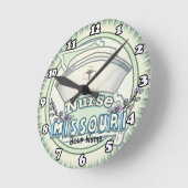 Horloge Ronde Infirmière du Missouri (Angle)